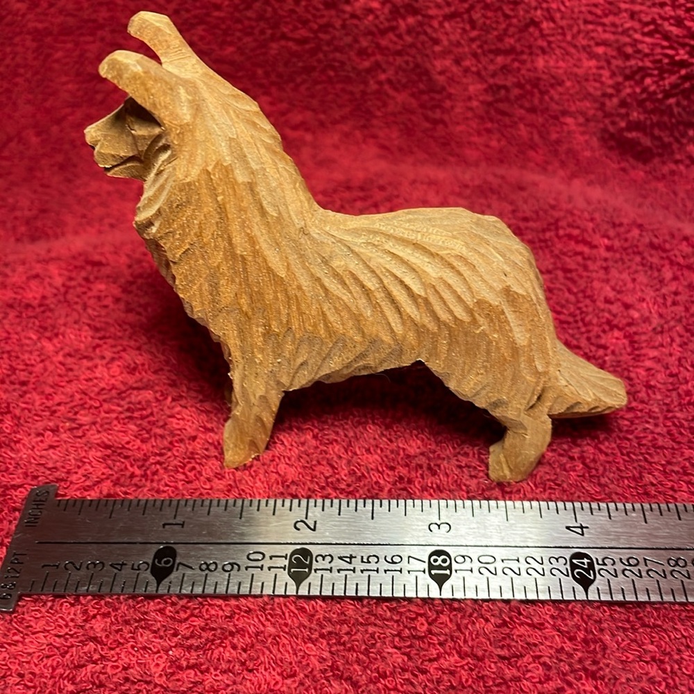 This Wooden Collie Dog came from MOMS COLLECTION!